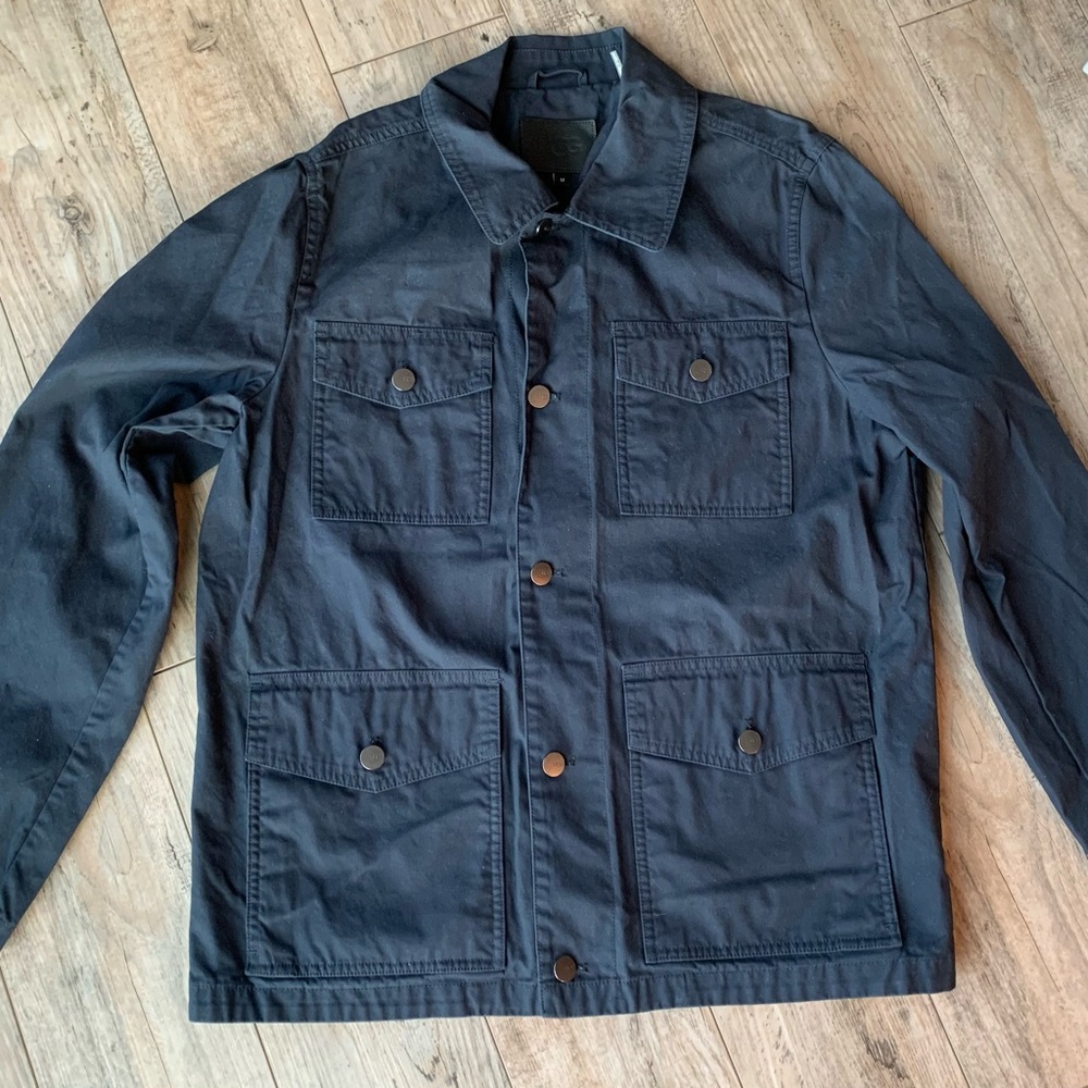 UGG Silas Canvas Lightweight Button Down Long Sleeve Shirt Jacket - size… - Picture 3 of 7